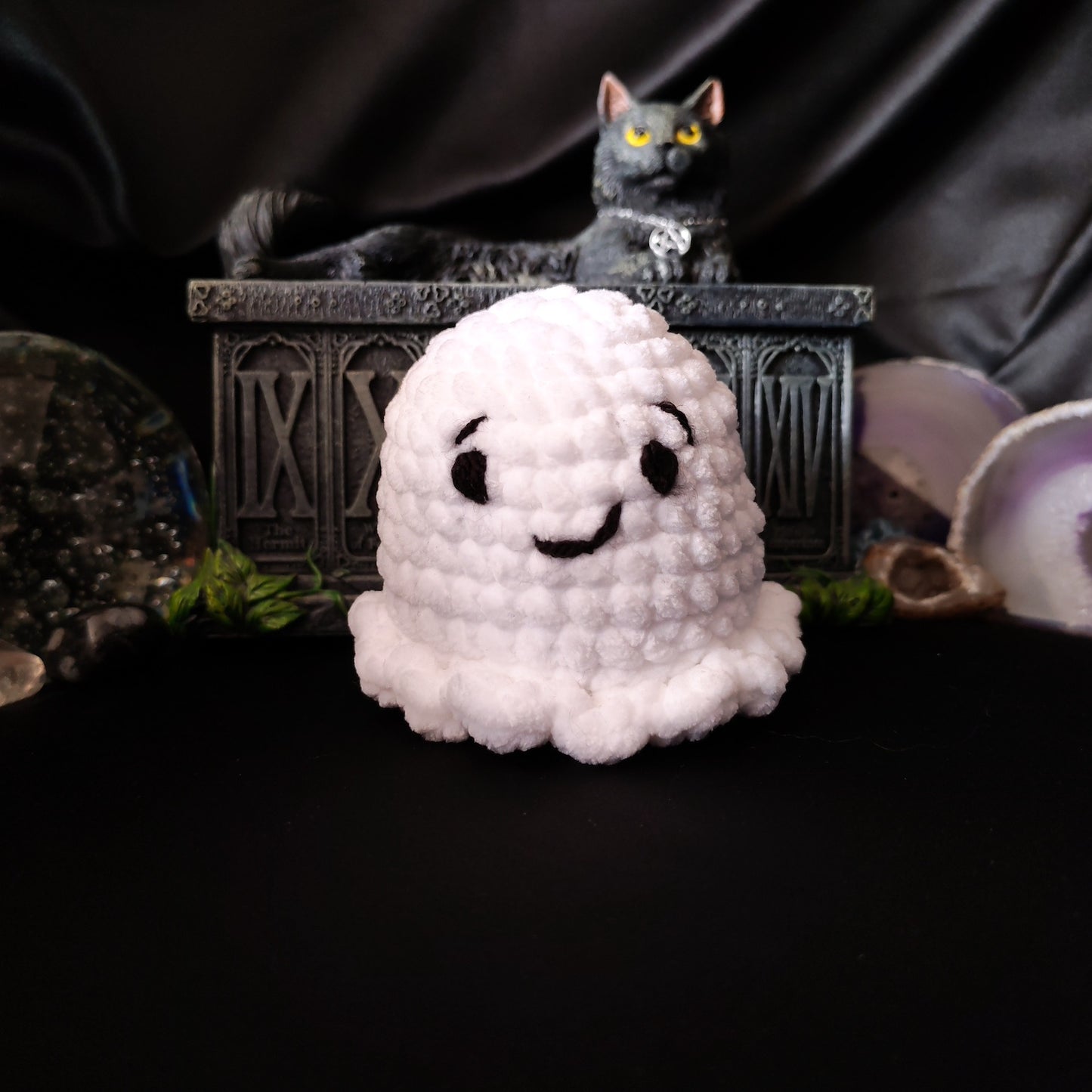 Crochet Ghost Buddy - Pudding