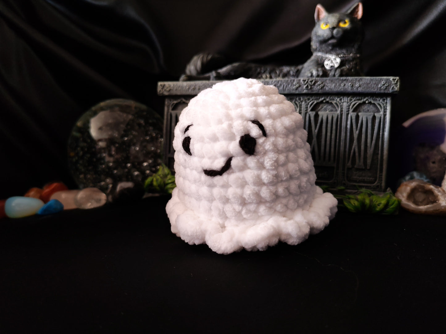 Crochet Ghost Buddy - Pudding