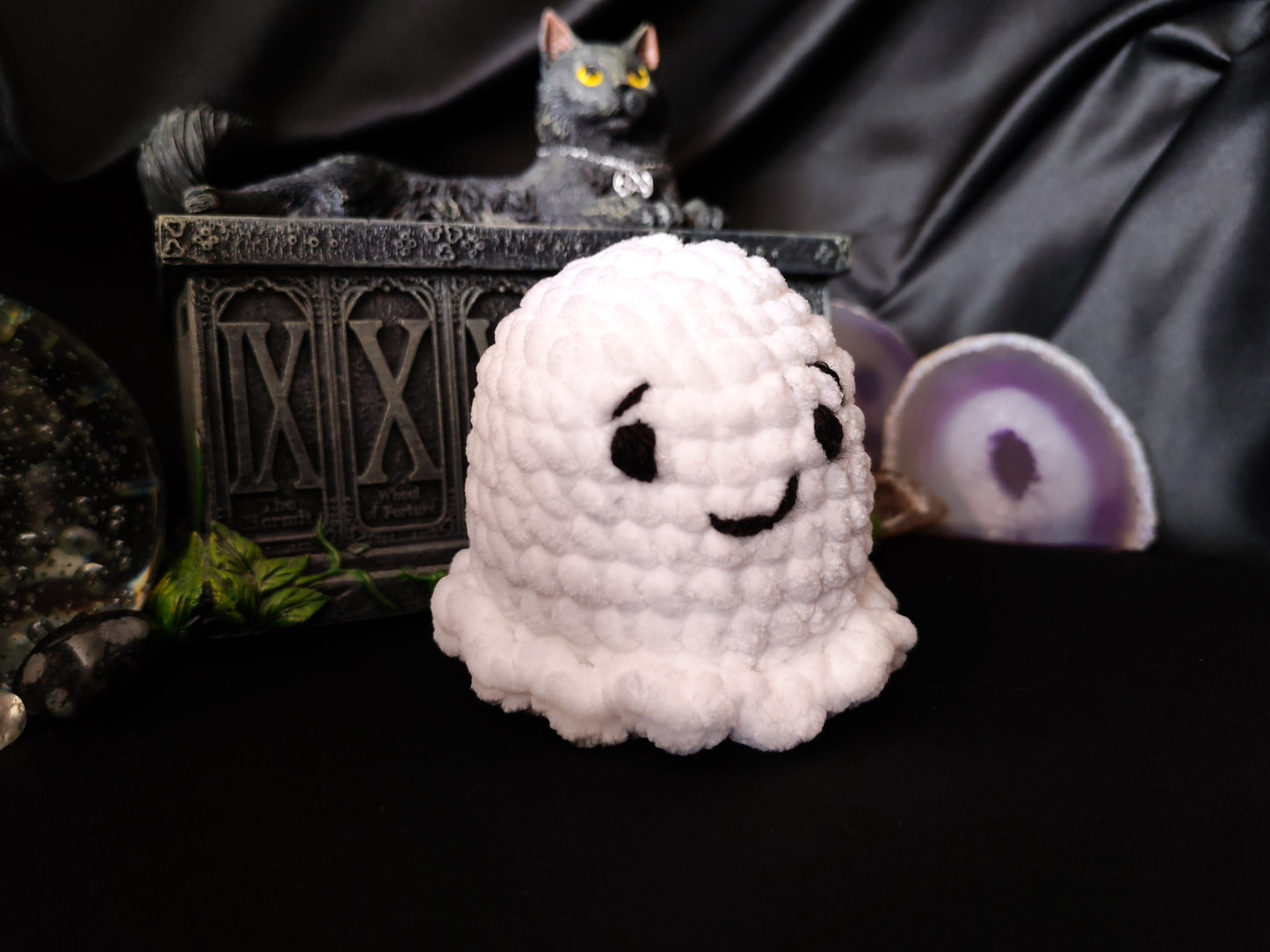 Crochet Ghost Buddy - Pudding
