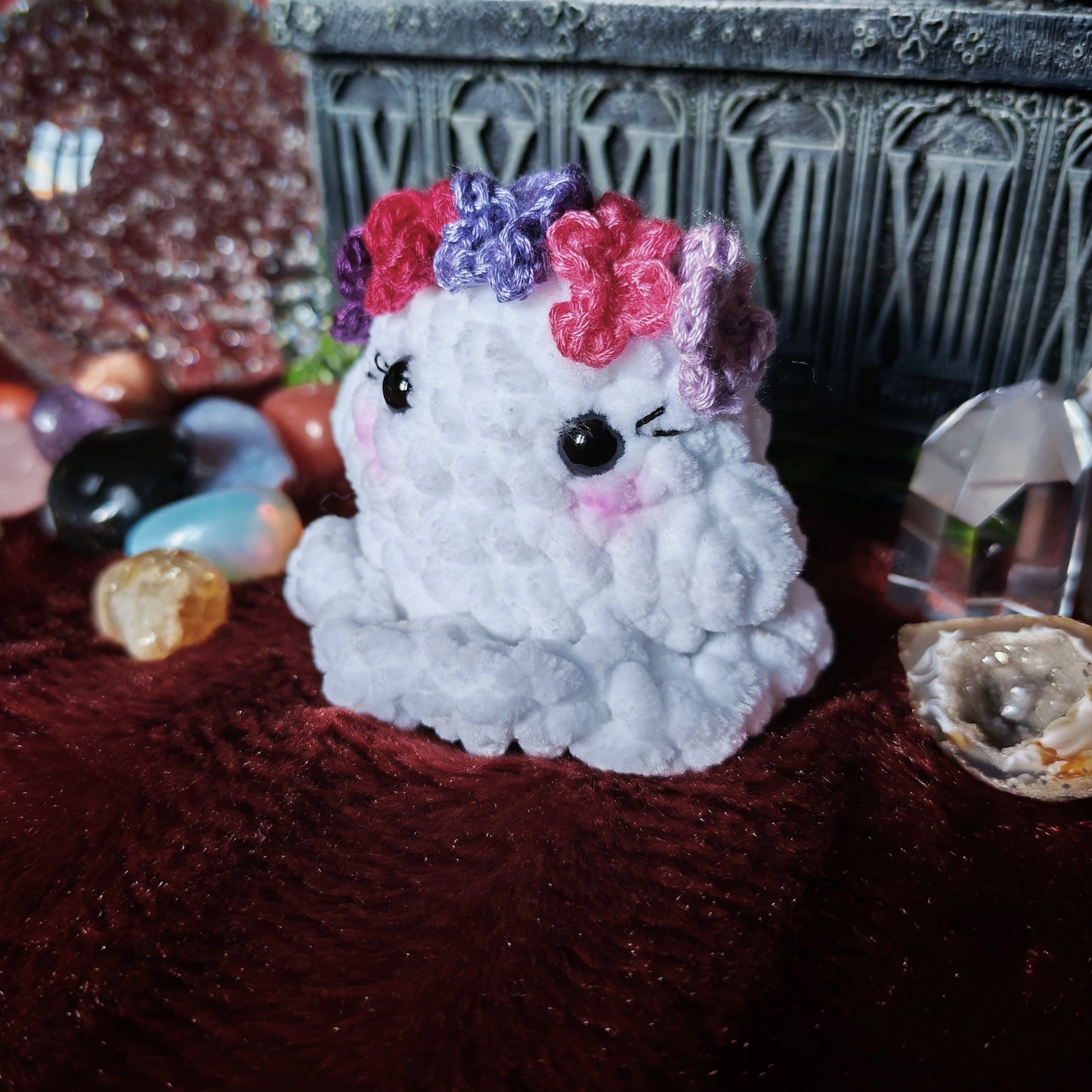 Crochet Ghost Buddy - Blossom